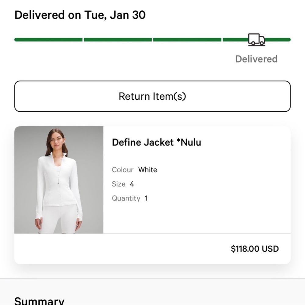 🤍 lululemon white define jacket nulu 🤍 - Picture 2 of 2
